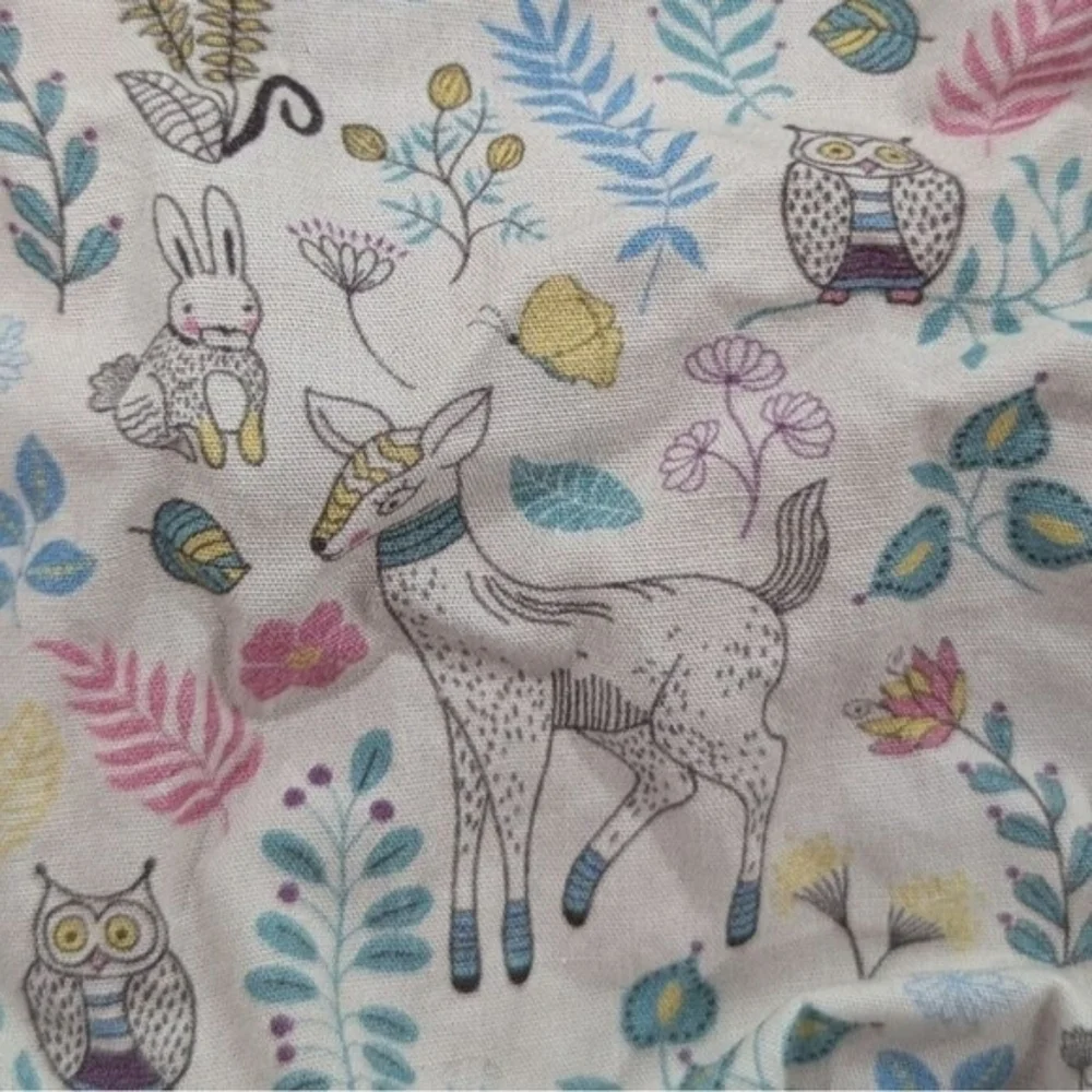 Bella Bliss Baby Girl's Pink Corduroy Woodland Creature Side Bow Romper 18M - Picture 4 of 7